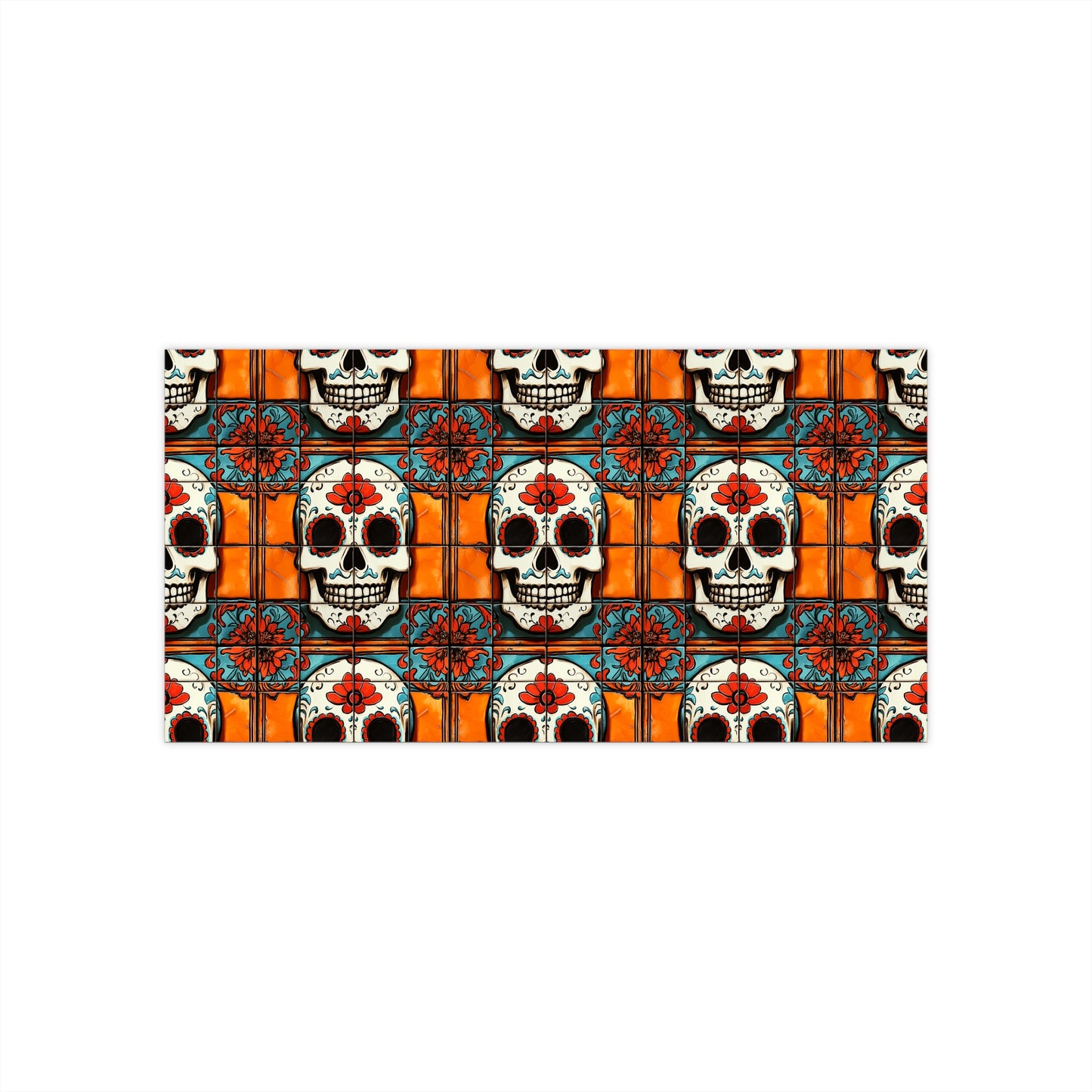 Sugar Skull Bumper Stickers 018 Day of the Dead Dia de Los Muertos, Halloween Decor - Car Decals, Laptop Stickers