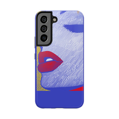 Tough Phone Cases Pop Art Modern Edge 01 Blue