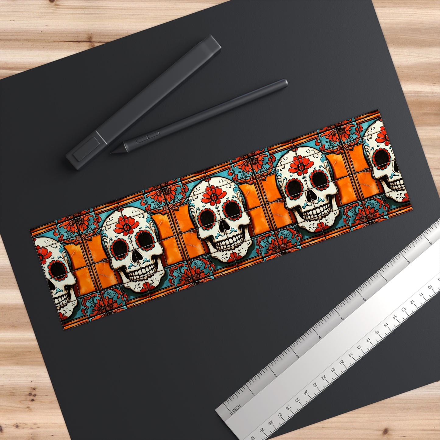 Sugar Skull Bumper Stickers 018 Day of the Dead Dia de Los Muertos, Halloween Decor - Car Decals, Laptop Stickers