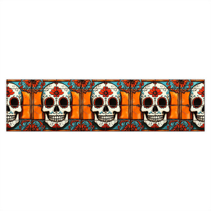 Sugar Skull Bumper Stickers 018 Day of the Dead Dia de Los Muertos, Halloween Decor - Car Decals, Laptop Stickers