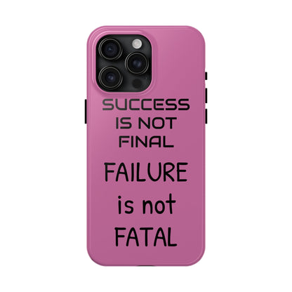 Tough Phone Cases,  Just Saying Pink 01 Custom Design Fun Unique Cover, a Gift for Tech Lover