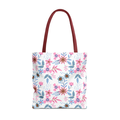 Tote Bag - Floral - White