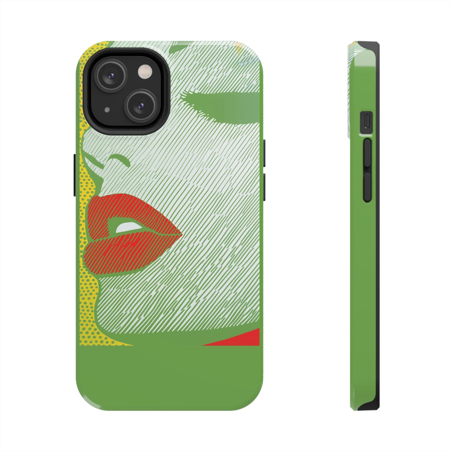 Tough Phone Cases Pop Art Modern Edge 01 Green