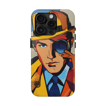 Tough Phone Cases Pop Art Modern Edge Guy Noir 03