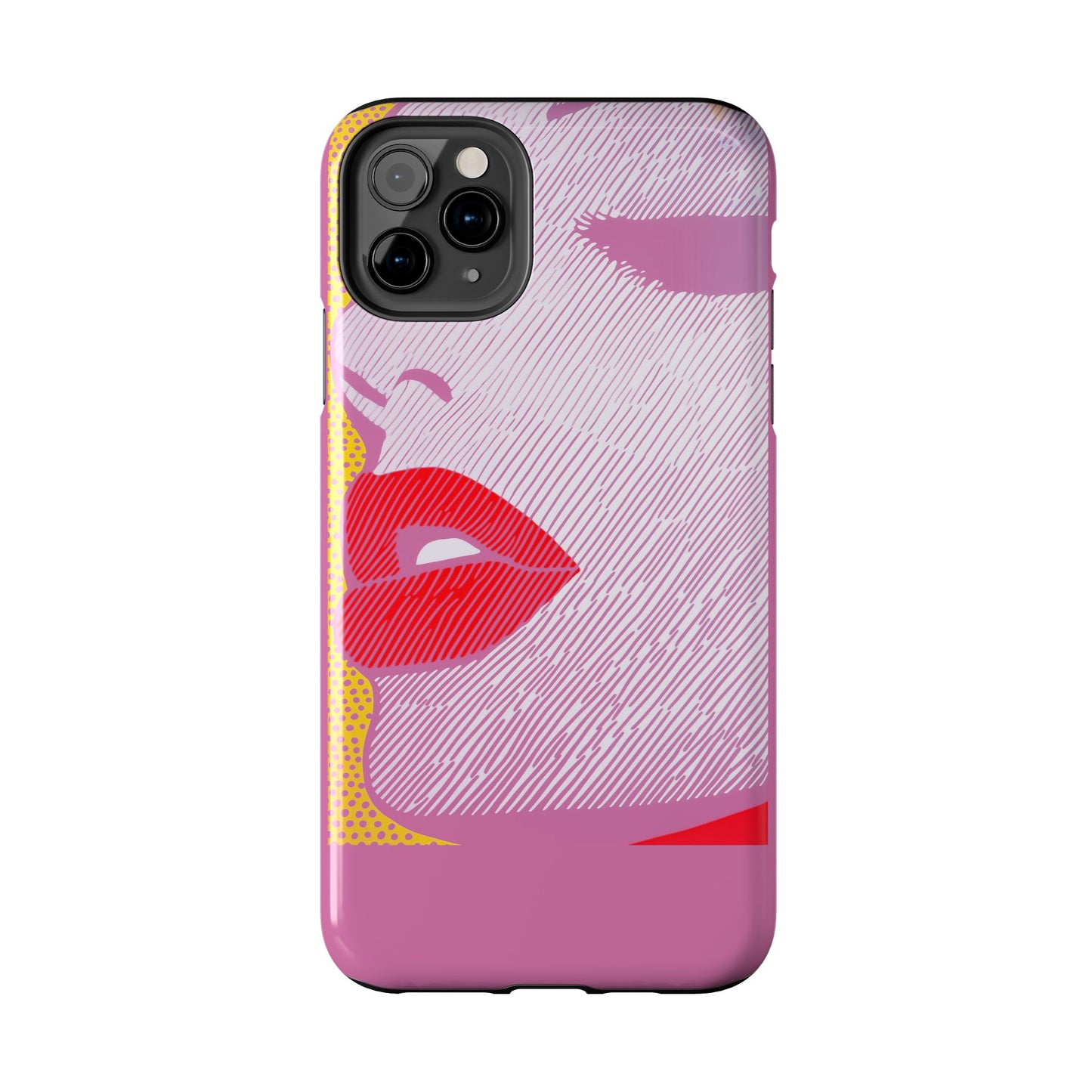 Tough Phone Cases Pop Art Modern Edge 01 Pink