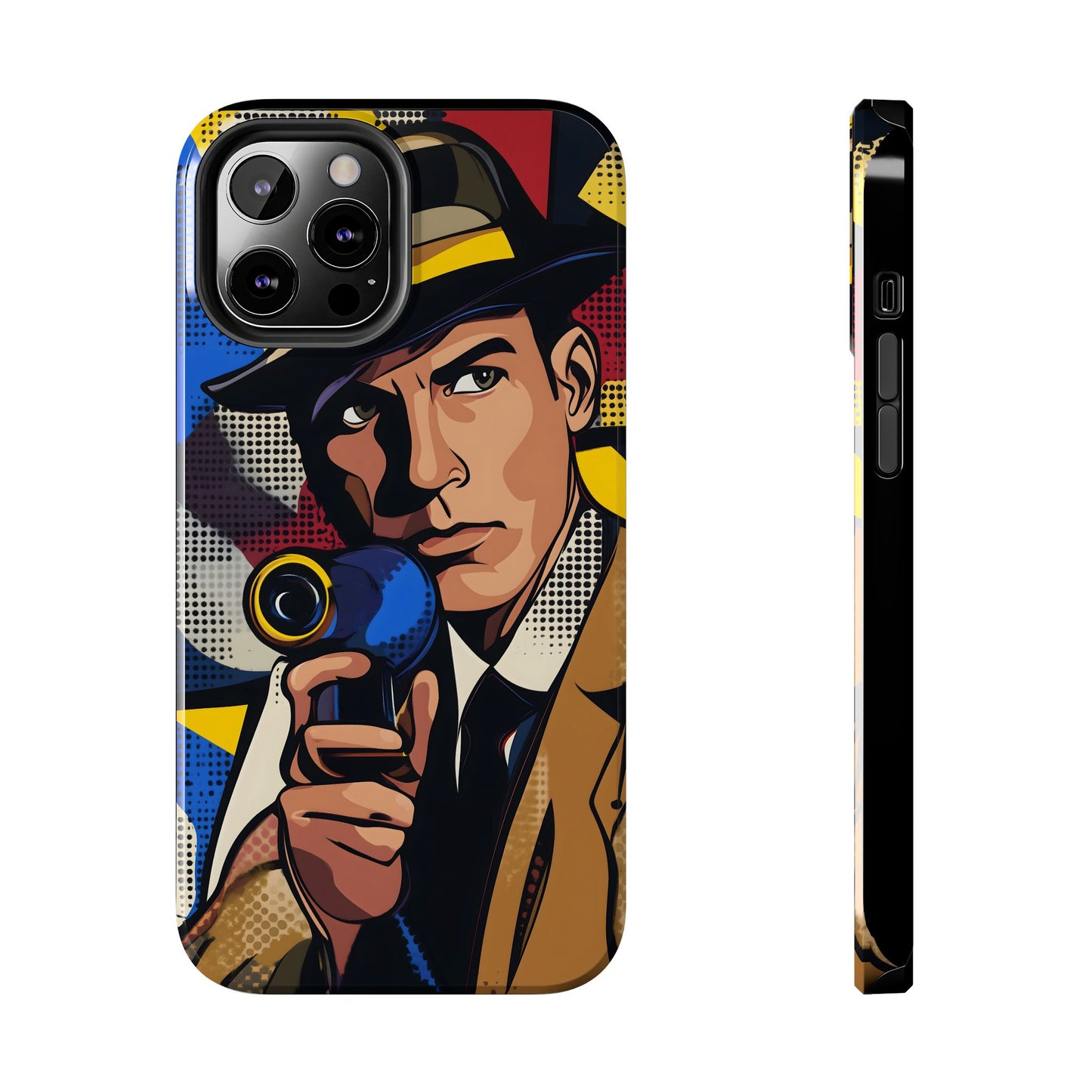 Tough Phone Cases Pop Art Modern Edge Guy Noir 01