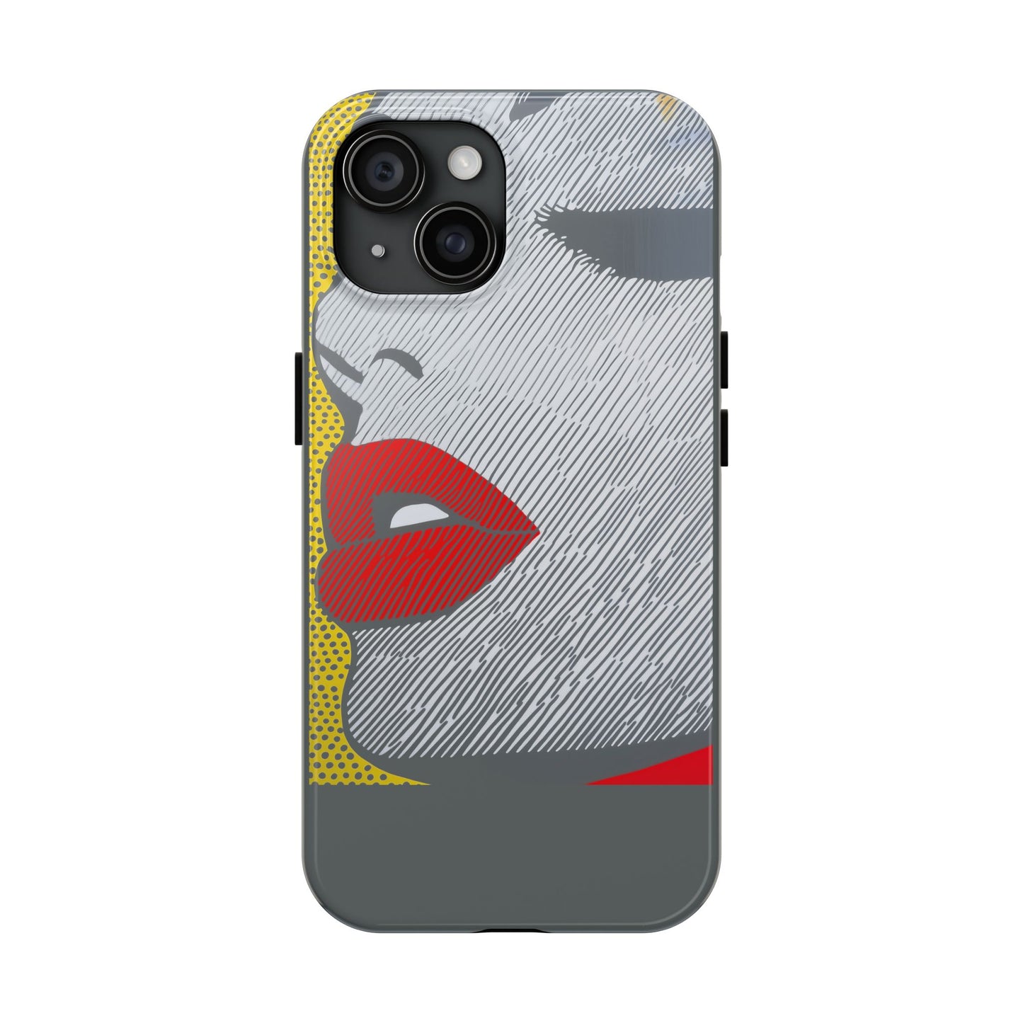 Tough Phone Cases Pop Art Modern Edge 01 Gray