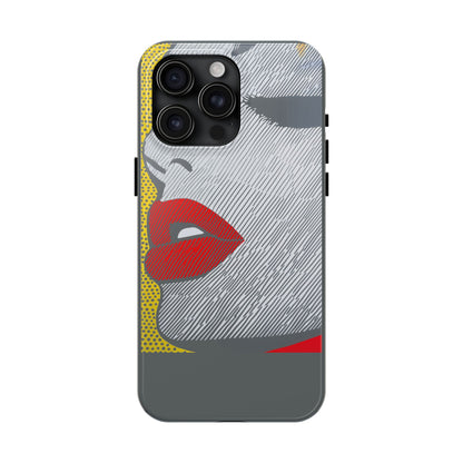 Tough Phone Cases Pop Art Modern Edge 01 Gray