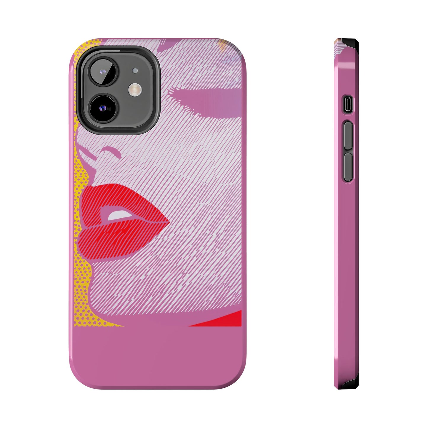 Tough Phone Cases Pop Art Modern Edge 01 Pink