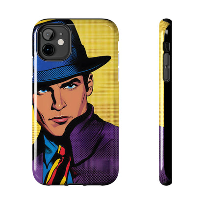 Tough Phone Cases Pop Art Modern Edge Guy Noir 04