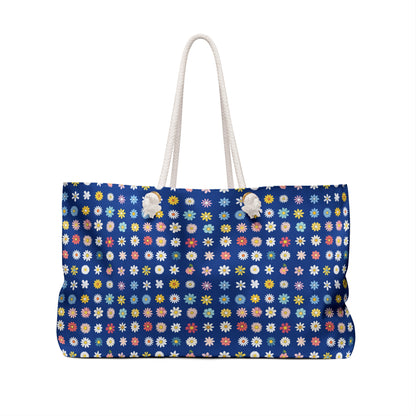 Weekender Bag - Daisys - Blue