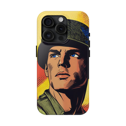 Tough Phone Cases Pop Art Modern Edge Soldier 04