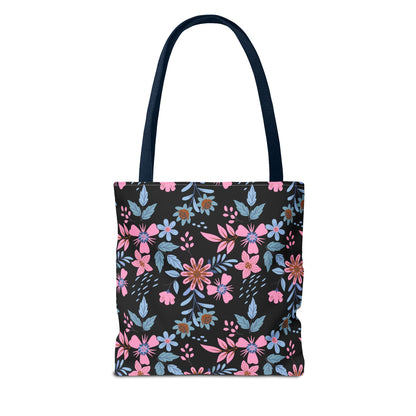 Tote Bag - Floral - Black