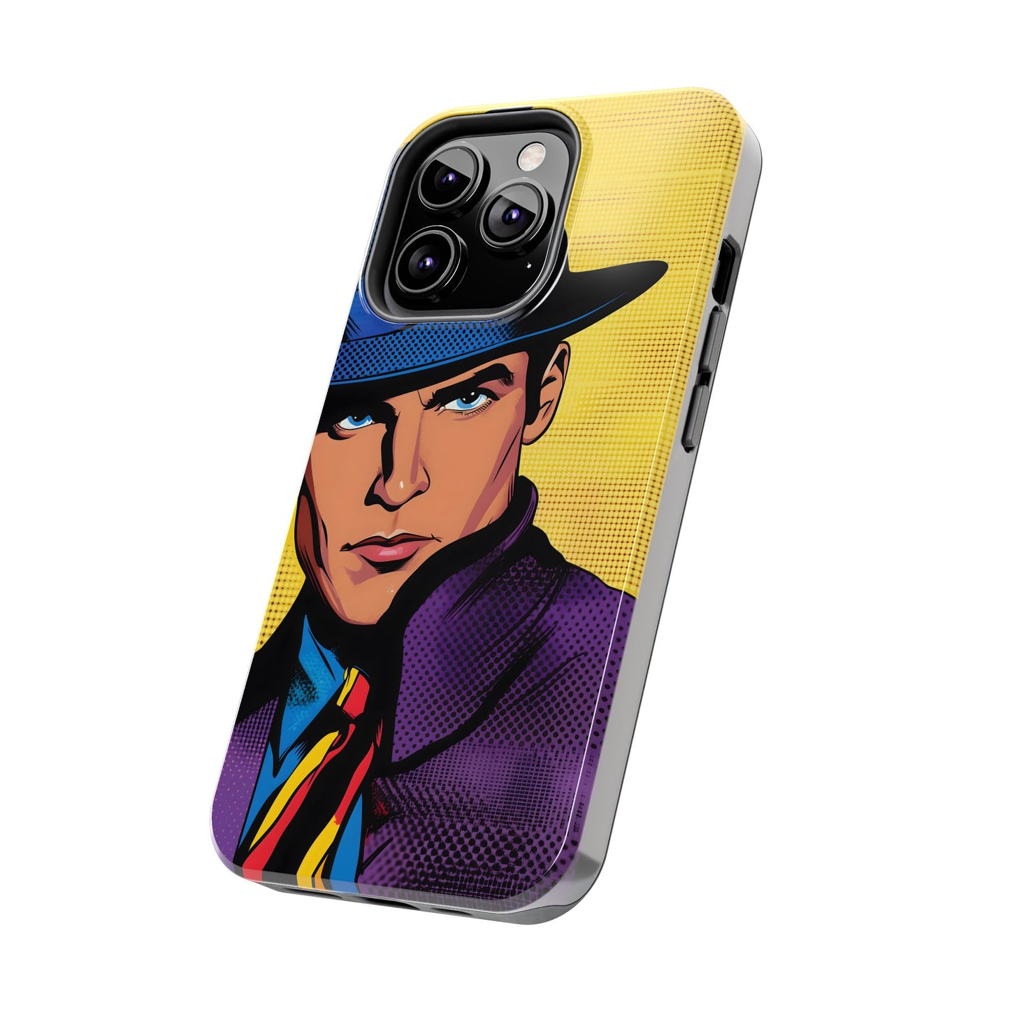 Tough Phone Cases Pop Art Modern Edge Guy Noir 04