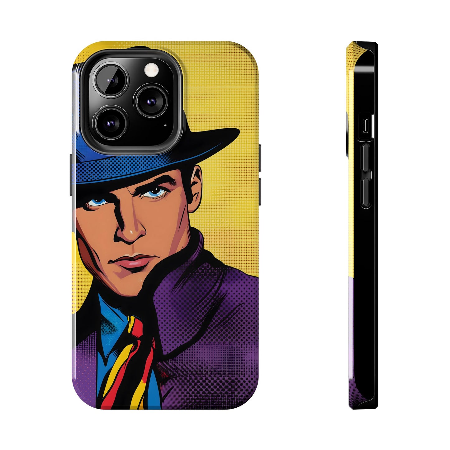 Tough Phone Cases Pop Art Modern Edge Guy Noir 04