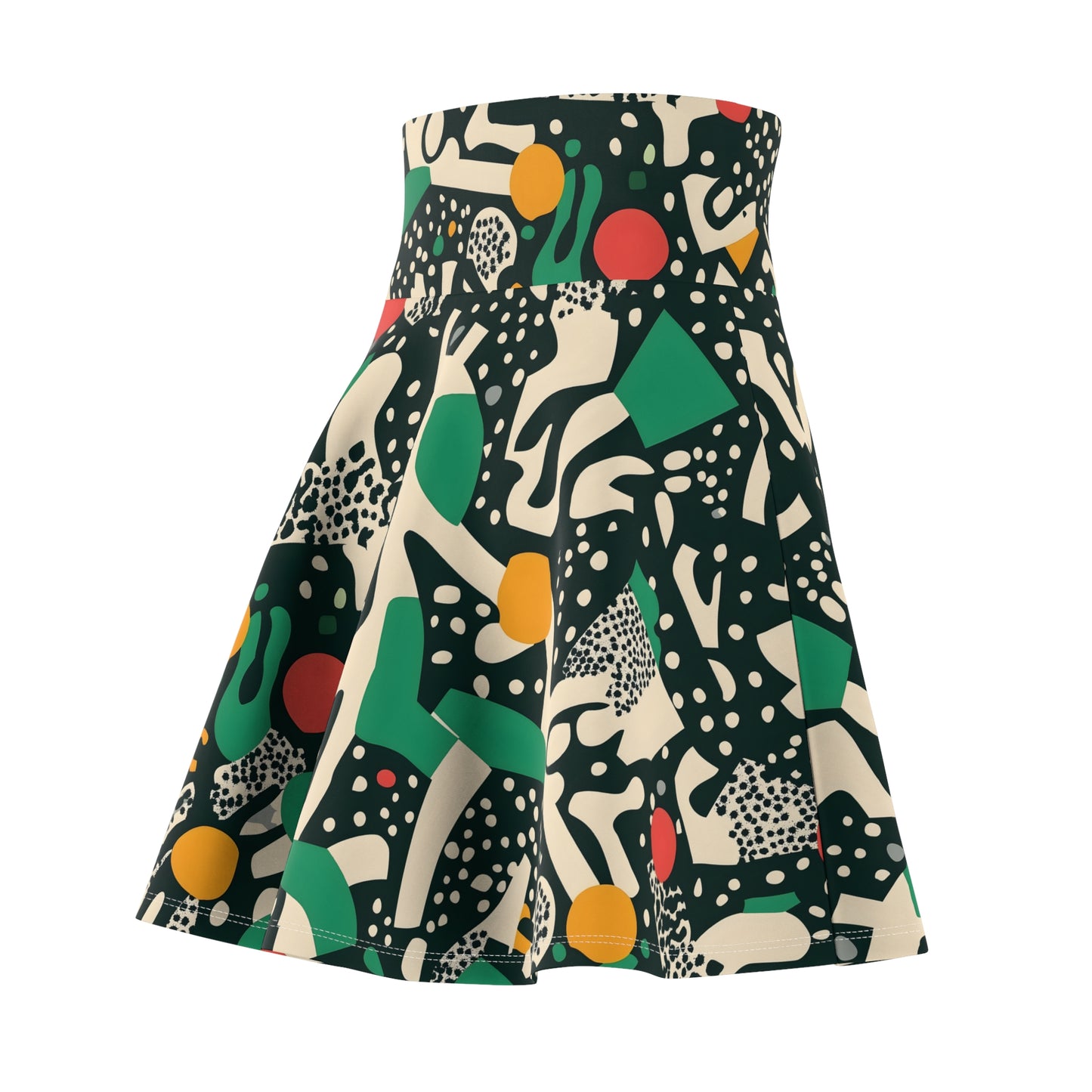 Women's Skater Skirt Memphis Green 03