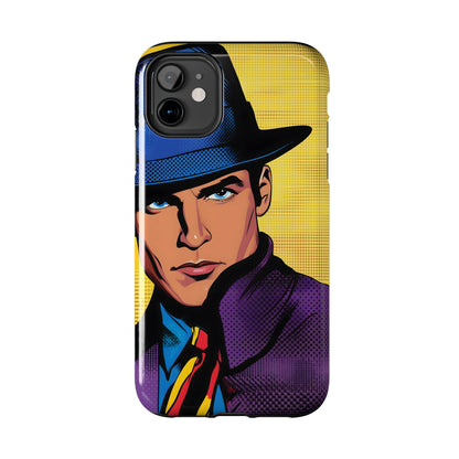 Tough Phone Cases Pop Art Modern Edge Guy Noir 04