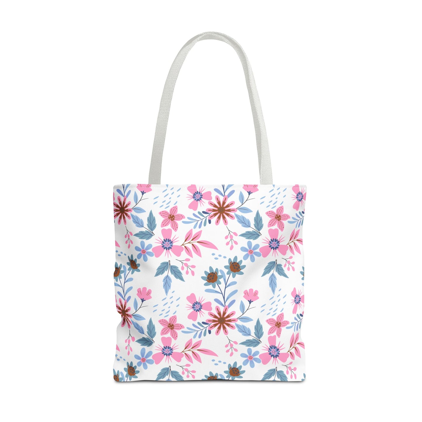 Tote Bag - Floral - White