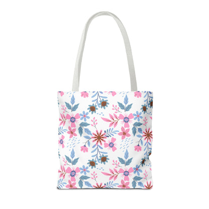 Tote Bag - Floral - White