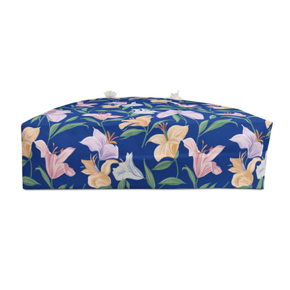 Weekender Bag - Flower  Bouquets - Blue