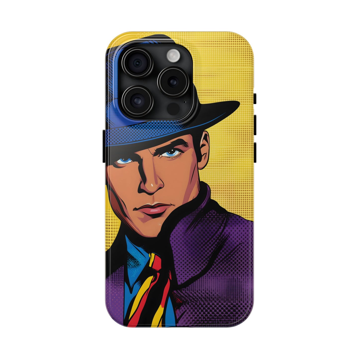 Tough Phone Cases Pop Art Modern Edge Guy Noir 04