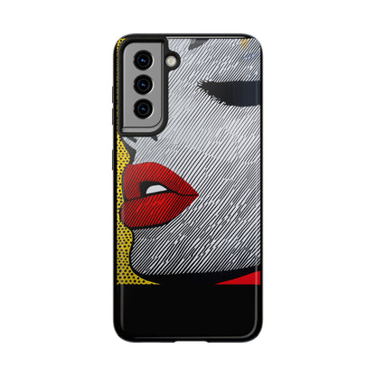 Tough Phone Cases Pop Art Modern Edge 01 Black