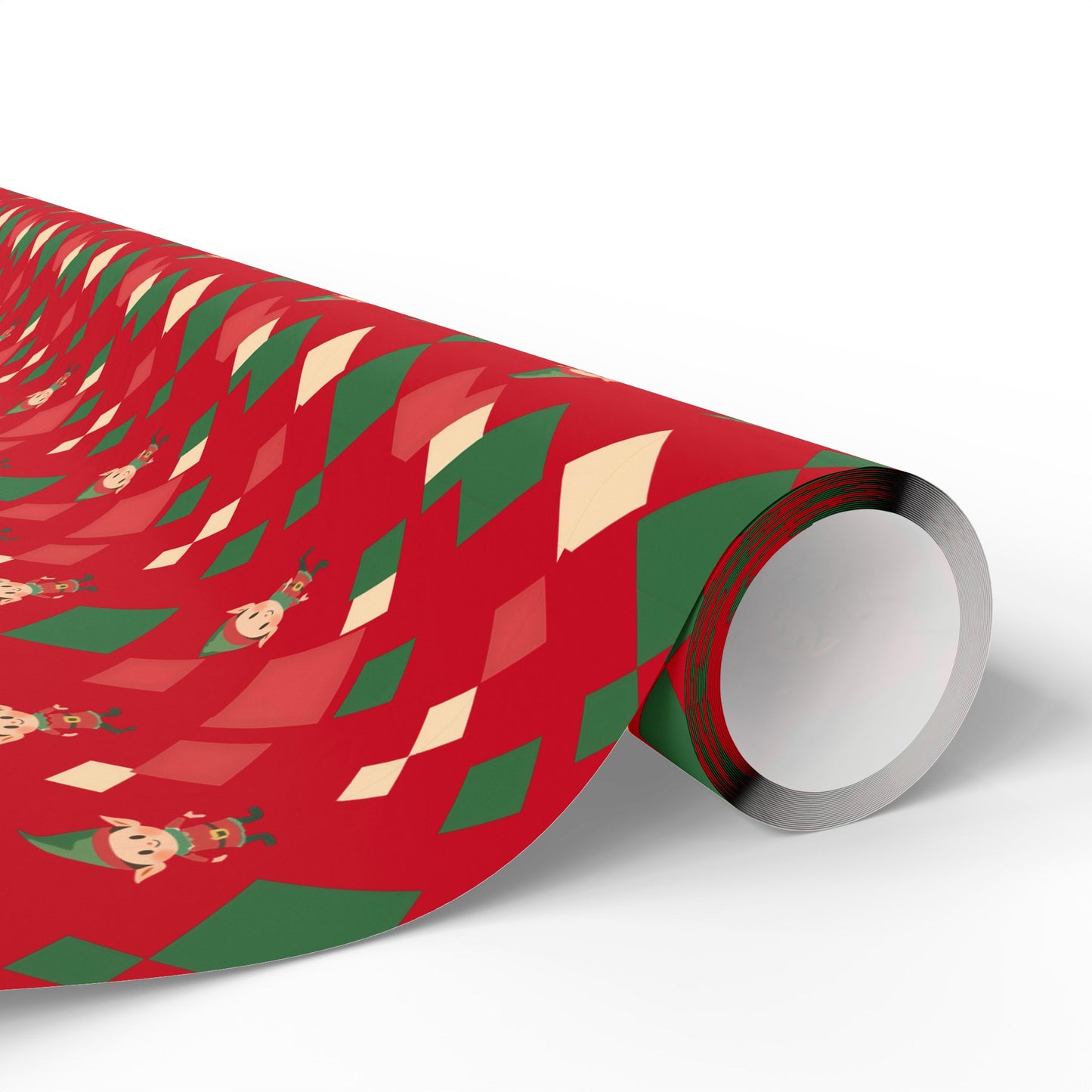 Wrapping Papers Christmas Elves Dance Red