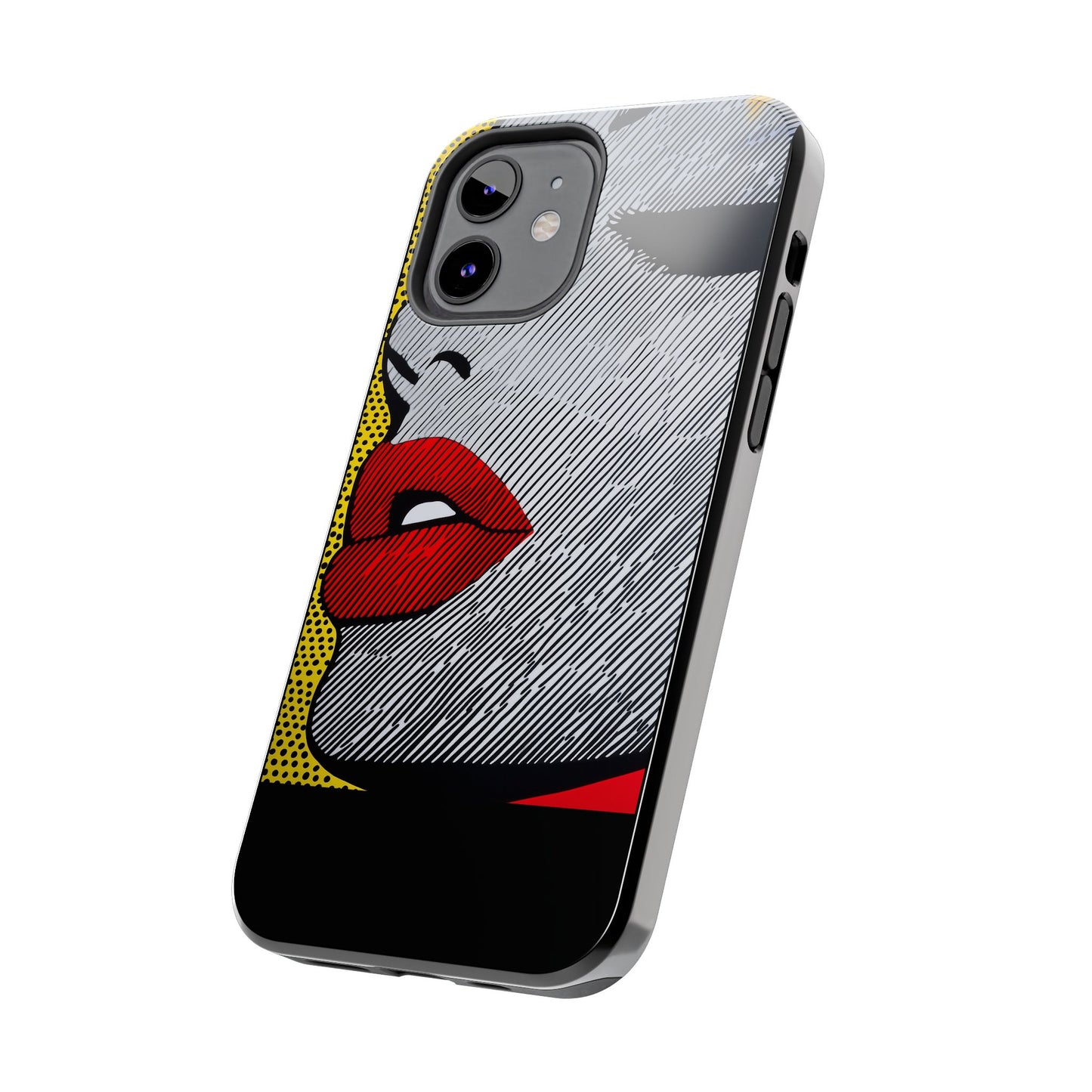 Tough Phone Cases Pop Art Modern Edge 01 Black