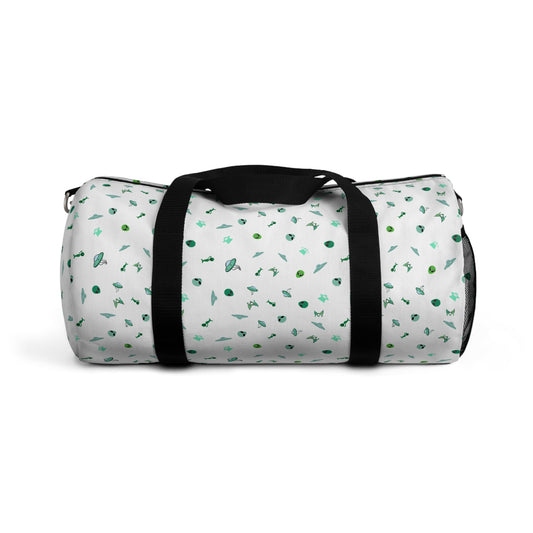 White-UFO Aliens - Duffel Bag