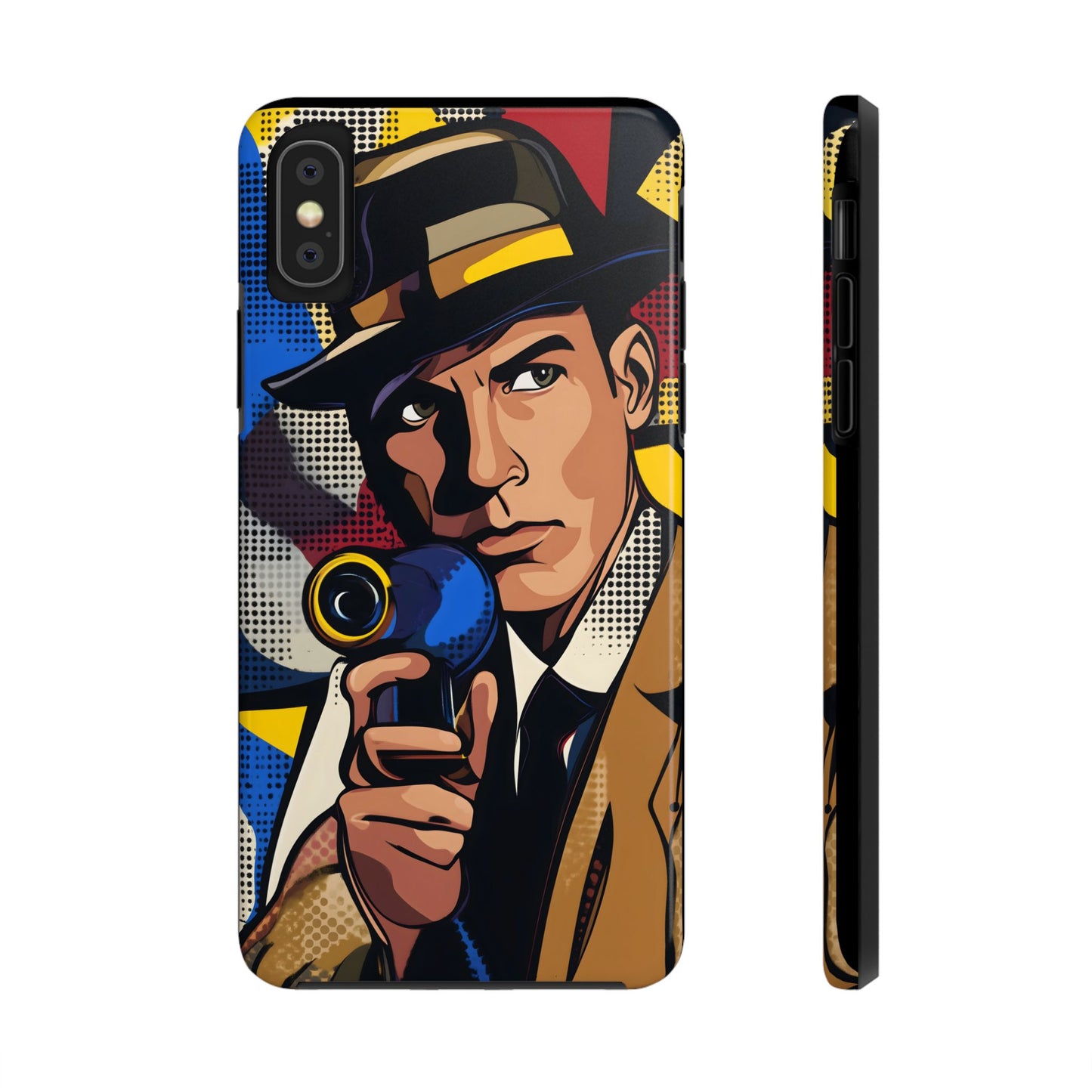 Tough Phone Cases Pop Art Modern Edge Guy Noir 01