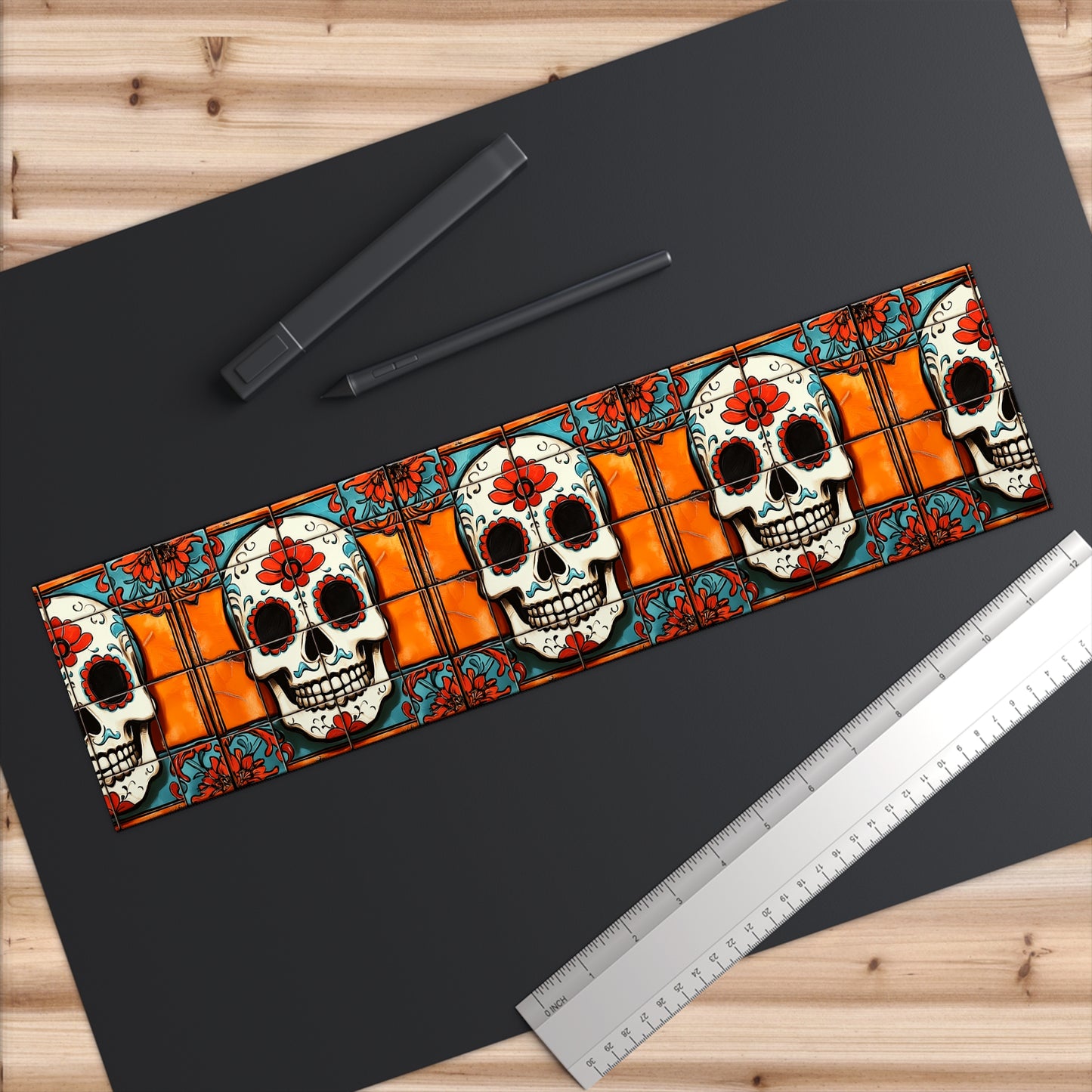 Sugar Skull Bumper Stickers 018 Day of the Dead Dia de Los Muertos, Halloween Decor - Car Decals, Laptop Stickers