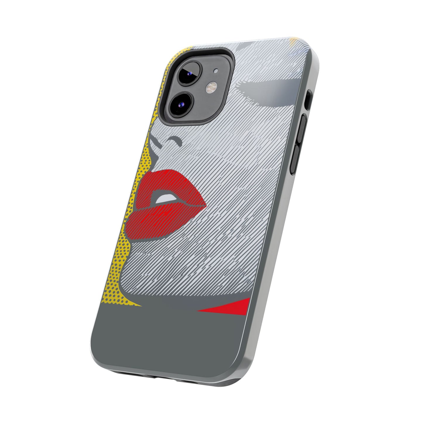 Tough Phone Cases Pop Art Modern Edge 01 Gray