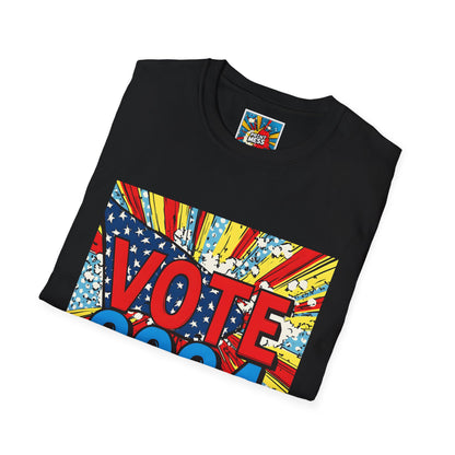 Unisex Softstyle VOTE 2024 3 2024 election shirts