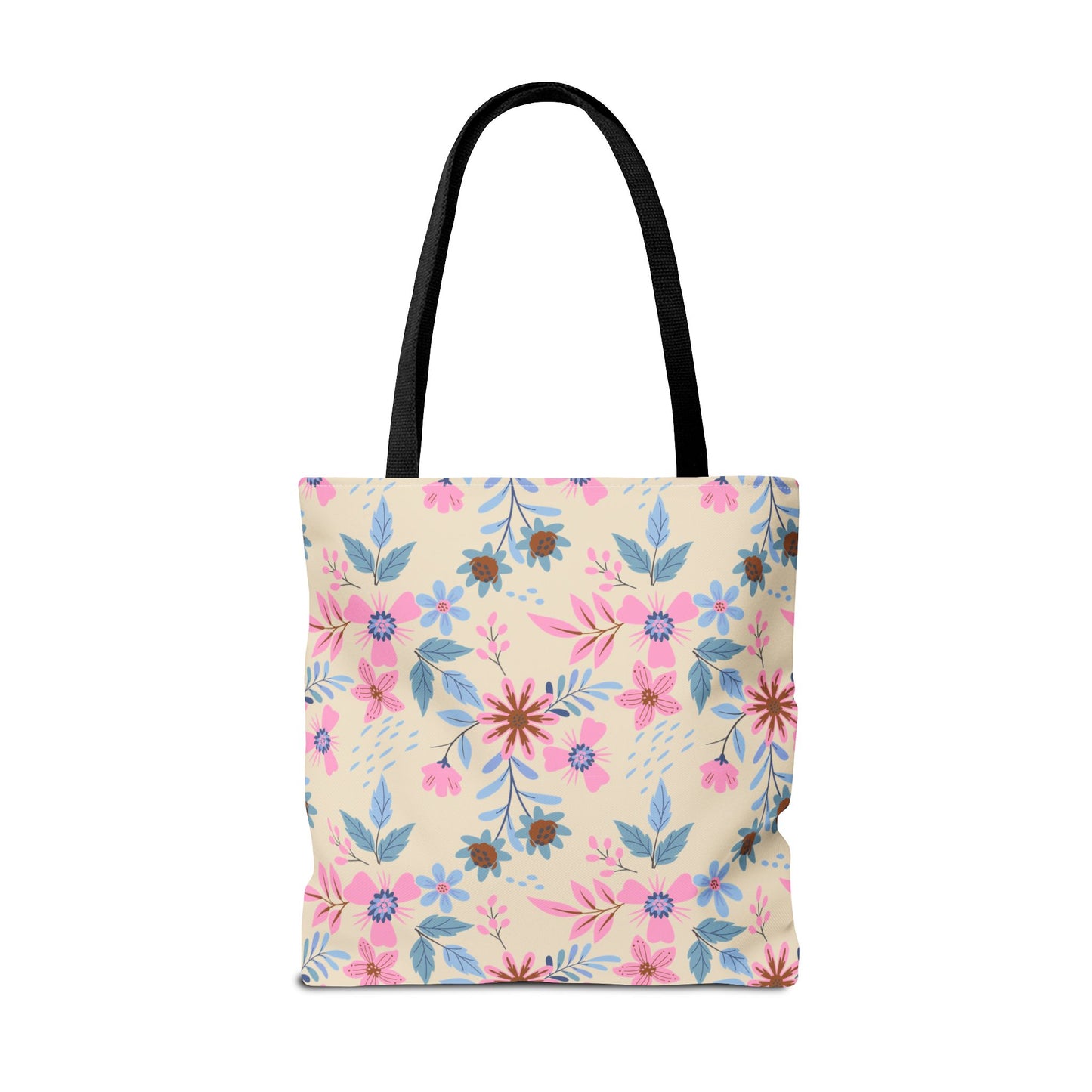 Tote Bag - Floral - Beige