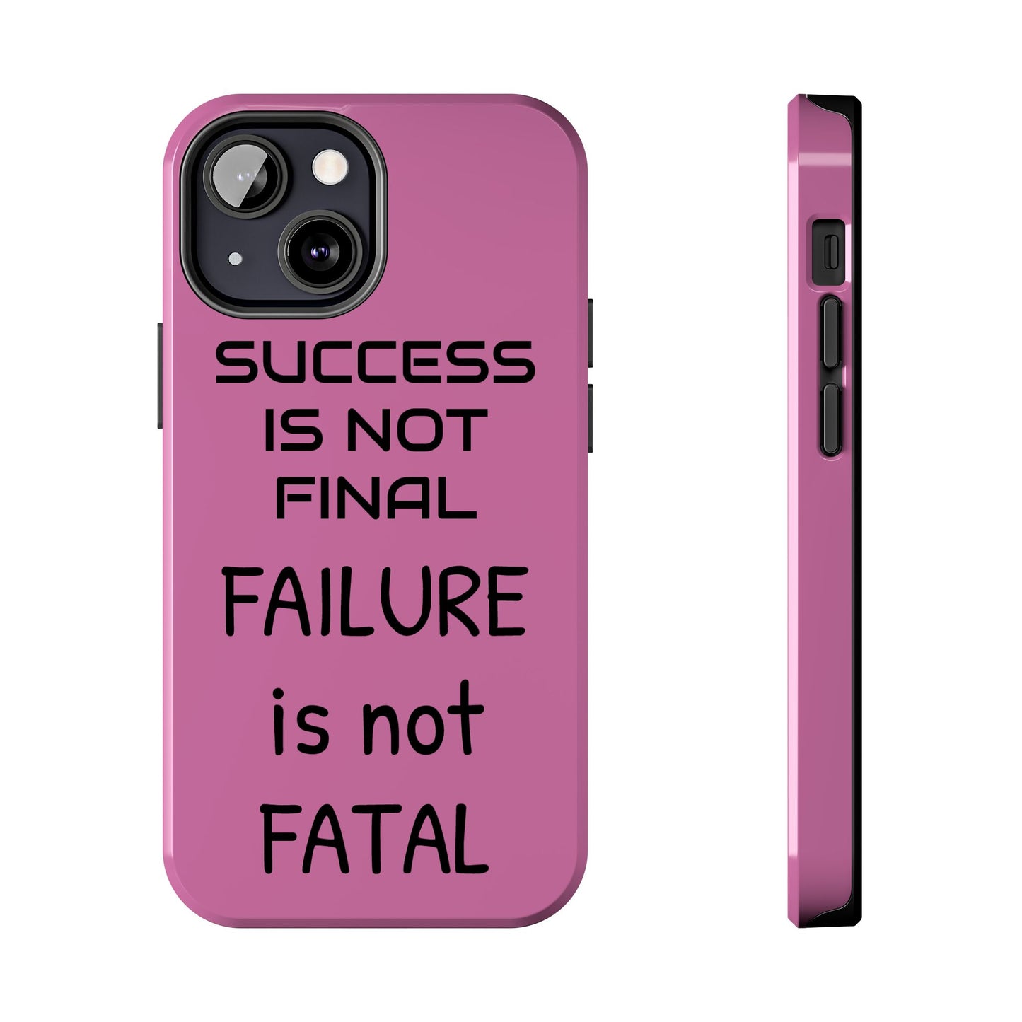 Tough Phone Cases,  Just Saying Pink 01 Custom Design Fun Unique Cover, a Gift for Tech Lover