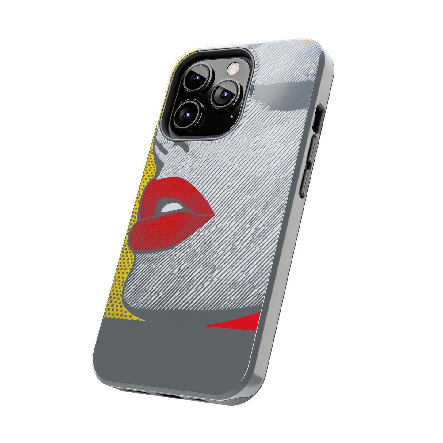 Tough Phone Cases Pop Art Modern Edge 01 Gray