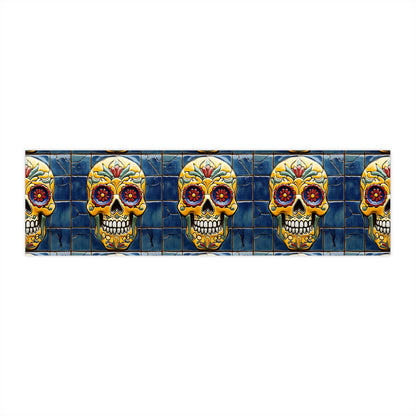 Sugar Skull Bumper Stickers 002, Day of the Dead Dia de Los Muertos, Halloween Decor - Car Decals, Laptop Stickers