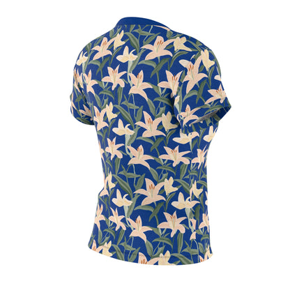 Women's Cut & Sew Tee - Flower Floret Print - Blue