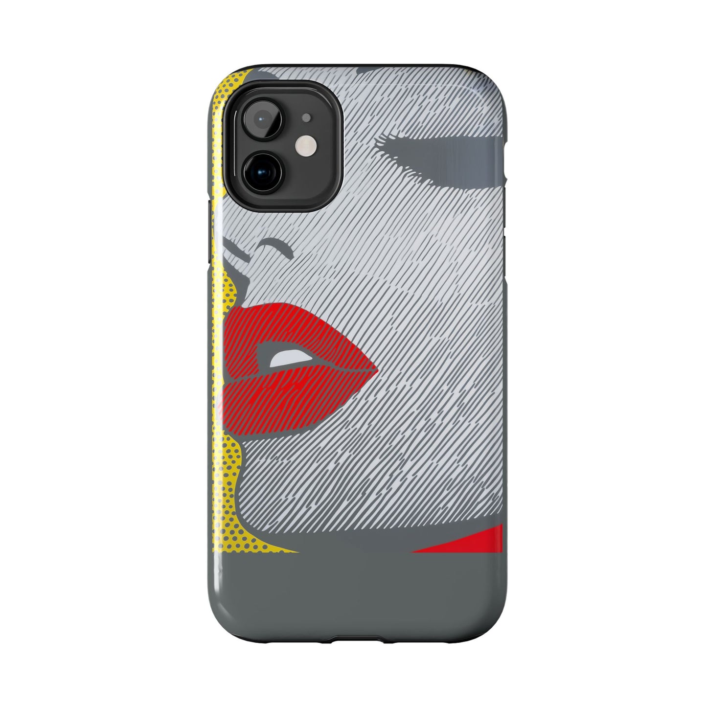 Tough Phone Cases Pop Art Modern Edge 01 Gray