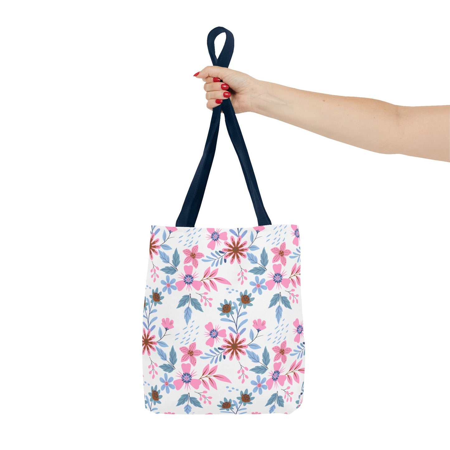 Tote Bag - Floral - White