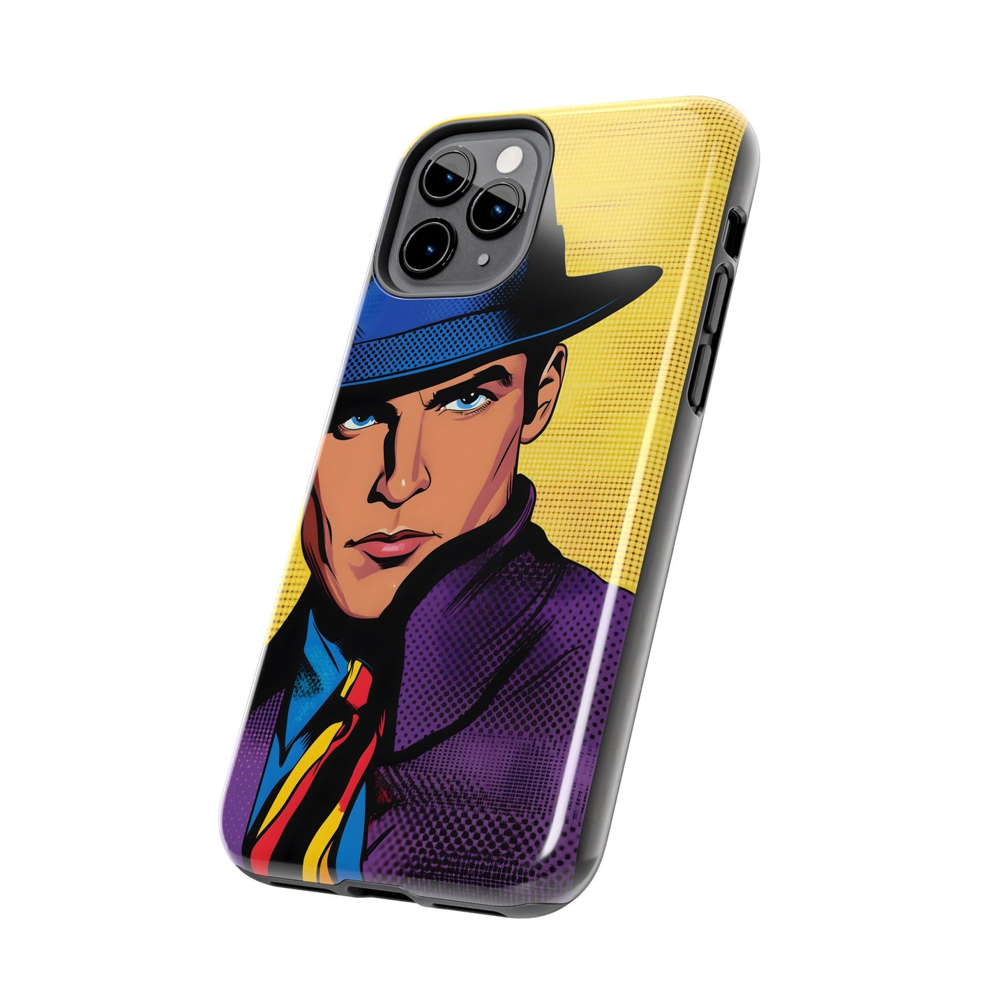 Tough Phone Cases Pop Art Modern Edge Guy Noir 04