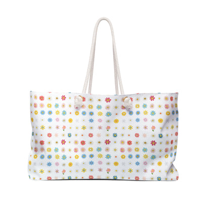 Weekender Bag - Daisys - White