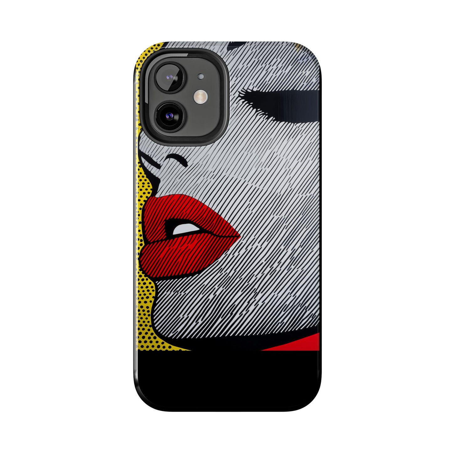 Tough Phone Cases Pop Art Modern Edge 01 Black