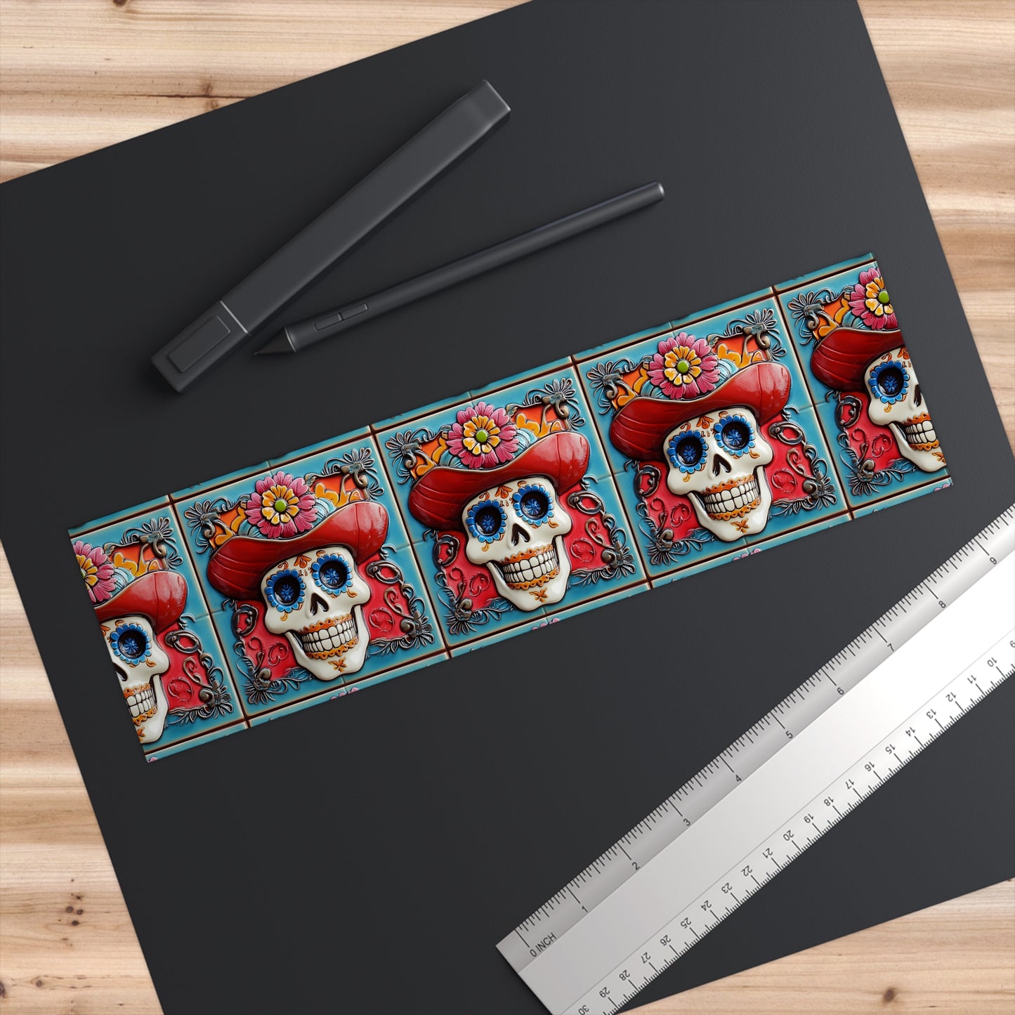 Sugar Skull Bumper Stickers 007, Day of the Dead Dia de Los Muertos, Halloween Decor - Car Decals, Laptop Stickers