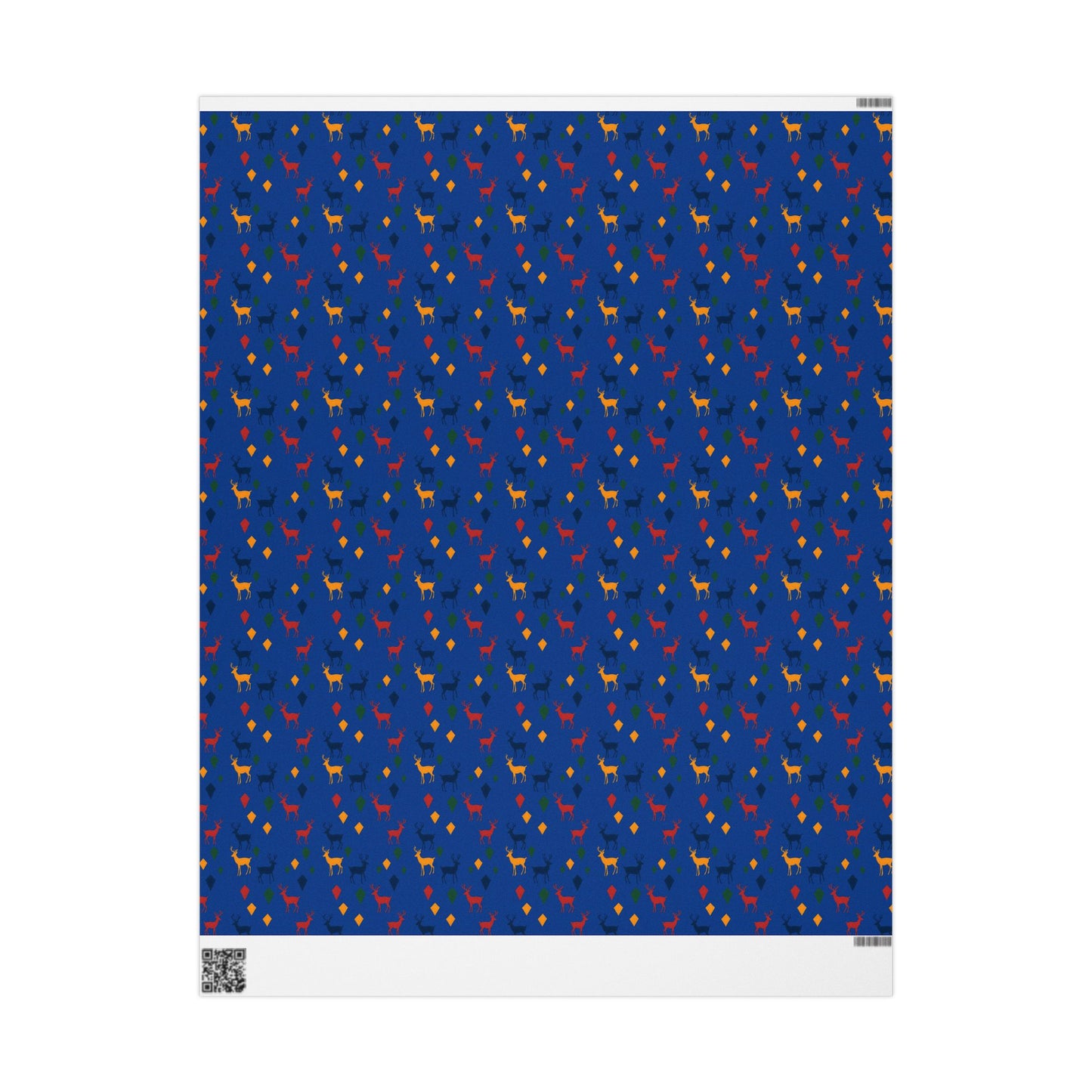 Wrapping Papers Christmas Reindeer Blue