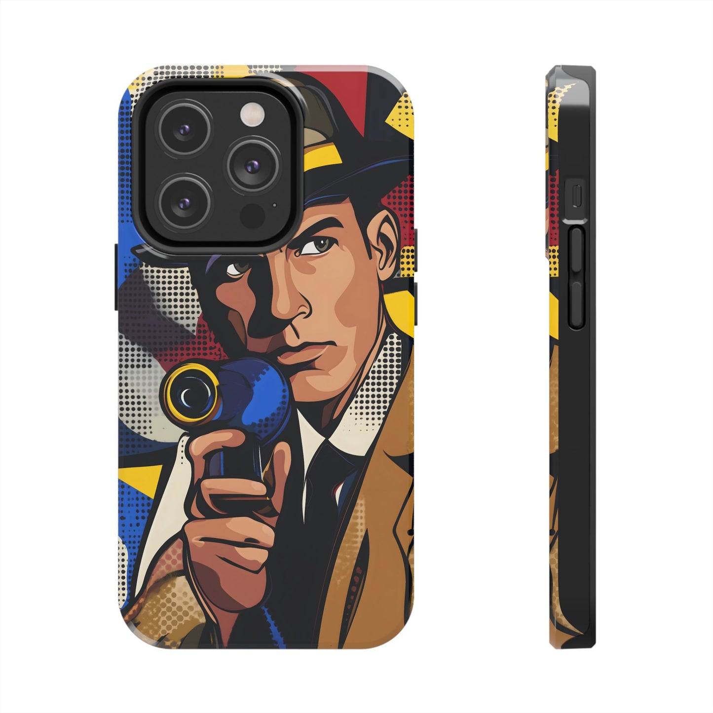 Tough Phone Cases Pop Art Modern Edge Guy Noir 01