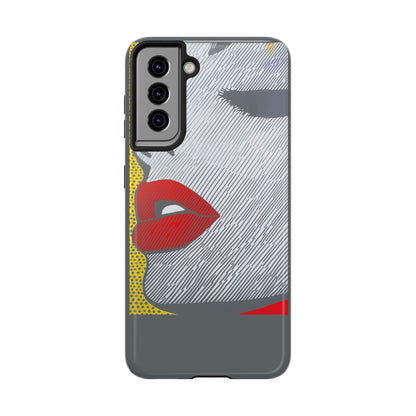 Tough Phone Cases Pop Art Modern Edge 01 Gray