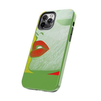 Tough Phone Cases Pop Art Modern Edge 01 Green