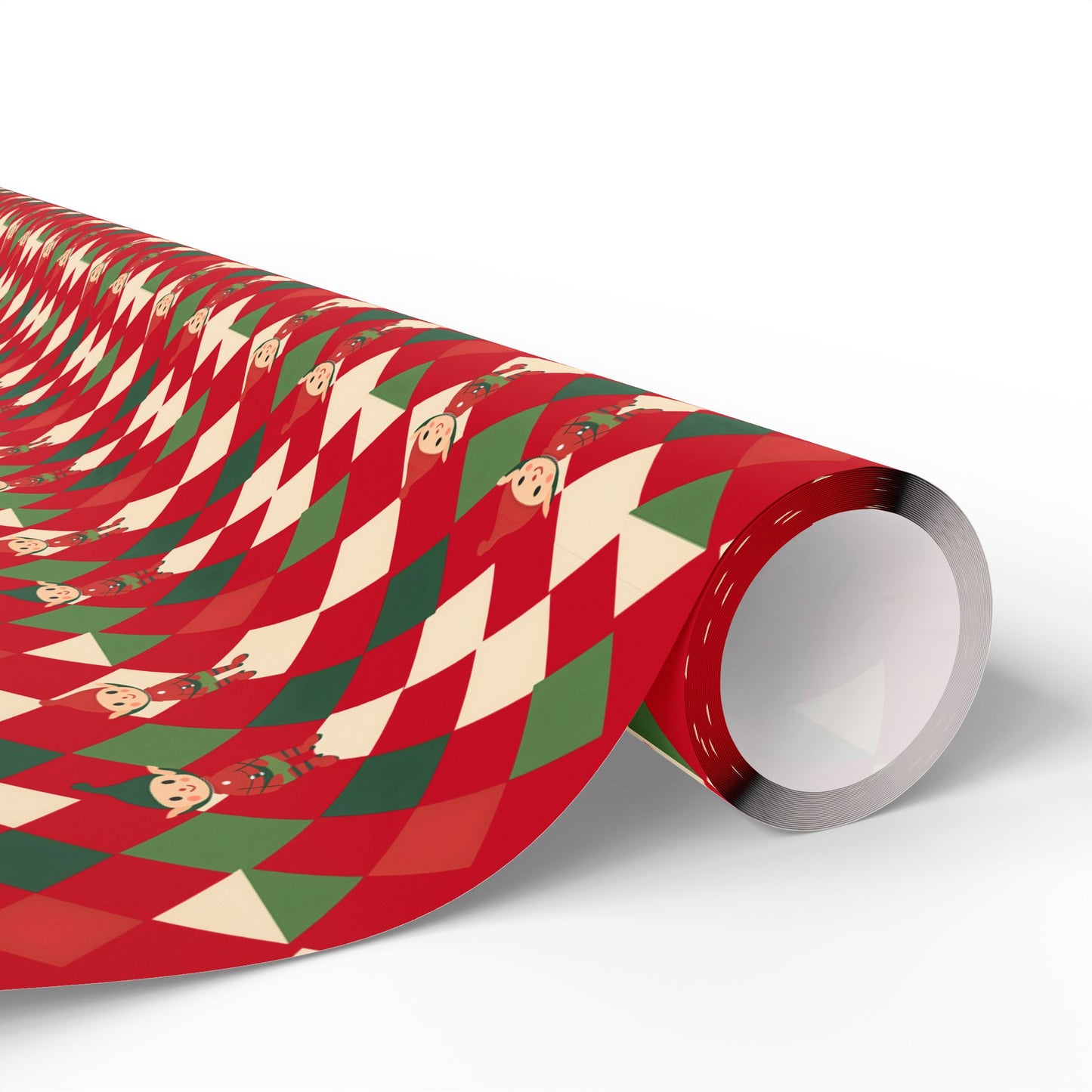 Wrapping Papers Christmas Double Elves Red