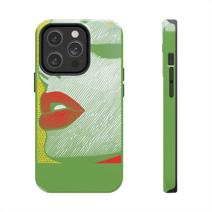 Tough Phone Cases Pop Art Modern Edge 01 Green